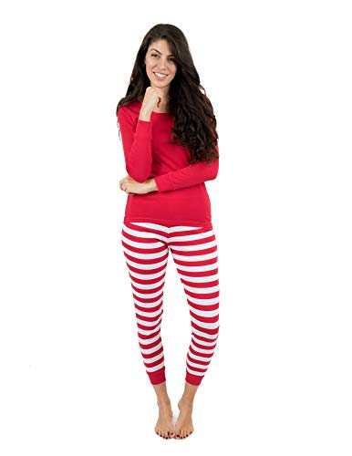Women's"Fitted Striped" Pajama 100% Cotton (XS-XL)