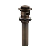 Lightinthebox Pop up Drain with Overflow Antique Inspired Brass Bathroom Basin Drain Bronze Kitchen Sink Drain Cheap Discount Lavatory Plumbing Fixtures Roman Tub Faucet Drains Sink Strainer Emitter Repair Stopper Parts