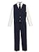 Bello Giovane Boys Navy Formal Dress Slim Suit Set (Free Bow Tie)