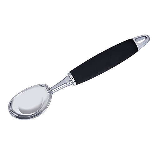 Premium Ice Cream Scoop, Heavy Duty Professional Stainless Steel Ice Cream Dipper for Fruits, Cookie Dough and Water Melon Scoop, Solid and Durable, FDA Approved