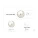 JewelryPalace 6-10mm Freshwater Cultured Pearl Button Ball Stud Earrings 925 Sterling Silver