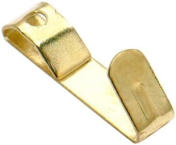 Merriway® BH00082 (25 Pcs) Single EB Brass Plated Small Number 1 Picture Mirror Hanging Hook and Pins - Pack of 25 Pieces
