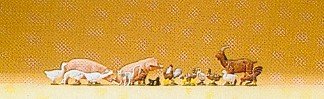 Preiser 79093 Animals Set Of Small Animals N Model Figure