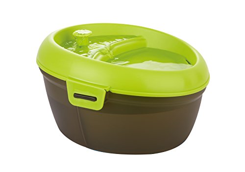 Dog H2O Pet Water Fountain 200 fl. oz./6.3 quart with Dental Care Tablets, Sharp Lime Green/Translucent Black