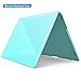 IBENZER Compatible with Old Version MacBook Air 13 Inch Case (2017-2010 Release), Models: A1466/A1369, Plastic Hard Shell Case with Keyboard & Screen Cover for Mac Air 13, Aqua, A13TBL+2