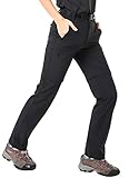 MIER Women’s Water-Resistant Convertible Cargo Pants Quick Dry Zip Off Hiking Pants, Lightweight & Stretch, 6 Pockets