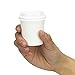 [100 Pack] 4 Oz Disposable White Paper Cups with White Lids - On the Go Hot and Cold Beverage All-Purpose Sampling Portion Cup for Coffee, Espresso, Cortado, Water, Juice and Tea, Food Grade Safe