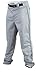 Rawlings | PRO 150 Series Baseball Pants | Relaxed Fit | Piped | Grey/Black | Adult Large