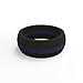 QALO Men's and Women's Functional Silicone Rings with Ring Storage Pouch, First Responder Red Line and Blue Line