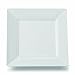 Square Plastic Dessert Salad Plates White 6.5 Inch 120ct Elegant Wedding Plate by Yoshi