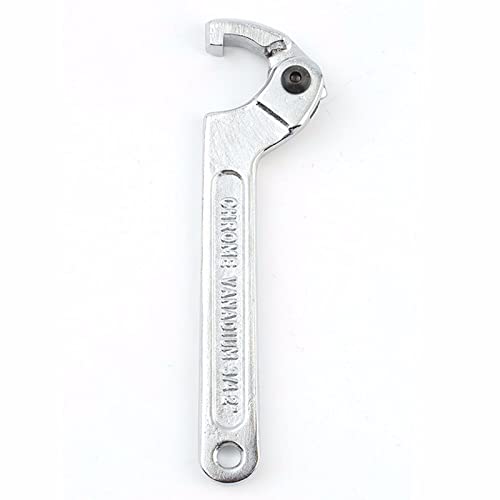 C Spanner Tool, 115-170mm Adjustable Hook Wrench Chrome Vanadium