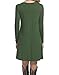 MOLERANI Women's Casual Plain Long Sleeve Simple T-shirt Loose Dress (XL, Army Green)