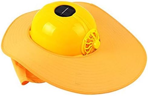 GUOF Safety Helmet Work Helmet Solar Fan site Safety Helmet site Protection Engineering Cap Anti-mite Summer Helmet Construction Worker Helmet with Ventilation a (Color : B)