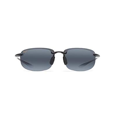 Maui Jim Men's Ho'Okipa 407-02 Black Semi-Rimless
