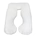 ZENY Pregnancy Pillow Maternity Belly Contoured Body U Shaped Extra Comfort Cuddler Comfort Body Support Pillow(White)