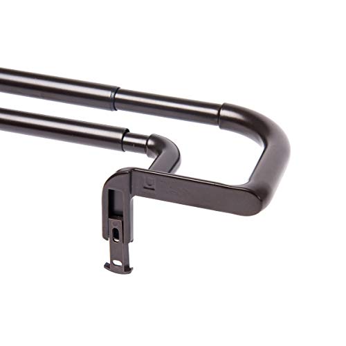 Umbra Twilight Double Curtain Rod Set Wrap Around Design is Ideal for