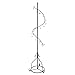 MyGift Black Metal Coat Hanger Stand with 14 Hooks and Spiral Design for Clothes, Hats, Bags, Scarves, Hangers, Entryway Coat Rack for Home or Office