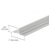 CRL Satin Anodized Series 3606 Lower Track for Sliding Screen Doors - 12 ft long