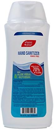 Vlanc + Piur Gel desinfectante de manos a base de alcohol sin enjuague con aloe vera, 70% de etilo