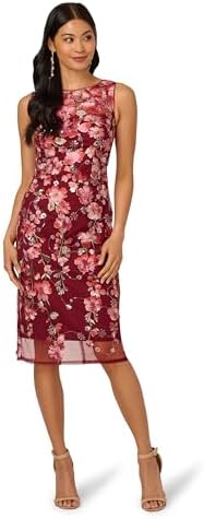 adrianna papell embroidered a-line dress Strapless Floral Embroidered Organza Midi Dress In Maize