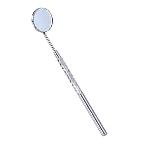 Delaman Stainless Steel Dental Mirror for Checking Eyelash Extension Applying Eyelash Inspection Tools