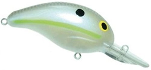 Bandit Crank 300-Series 2-Inch Chartreuse Shad 8 to 12-Feet Deep Bait (White)
