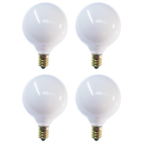 Ceiling Fan Vanity 2 Dia Bulb Frosted 40 Watt 120 130 Volt E12 Candelabra Pack Of 4 Well Wreapped Puntacanaservices Com