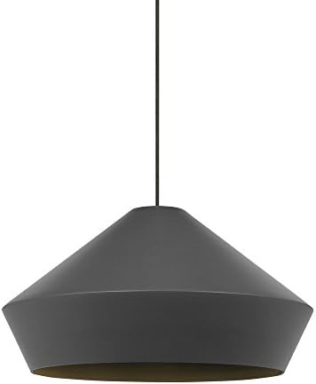 Tech Lighting 700MPBMLYZ Brummel - One Light Monopoint Low-Voltage Pendant, Antique Bronze Finish with Charcoal Gray Shade