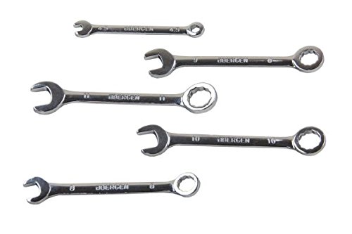 Bergen 10 PC Metric MINI Equal Combination Spanner Set B1981