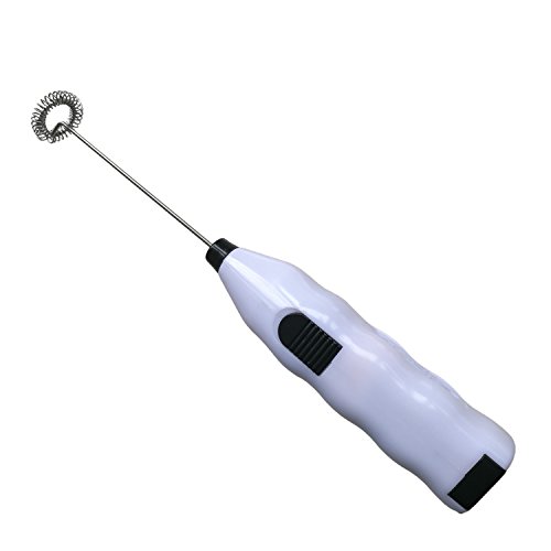 Portable Hand Frother Wand Battery Operated Latte Cappuccino Coffee Foamer Drink Frother Stainless Steel Mixers Hand Mixers