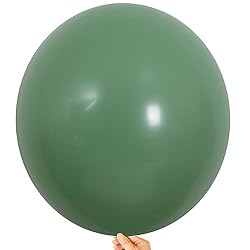 KALOR 18 Inch Bean Green Balloons, 10 Pcs Matte