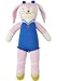 Blabla Mirabelle the Bunny Plush Doll - Knit Stuffed Animal For Kids. Cute, Cuddly & Soft Cotton Toy. Perfect, Forever Cherished. Eco-Friendly. Certified Safe & Non-Toxic.