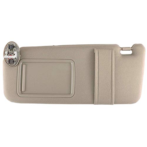 SAILEAD Sun Visor for 2007 2008 2009 2010 2011 Toyota Camry and Camry Hybrid with Sunroof and Light (Beige, Left Side)
