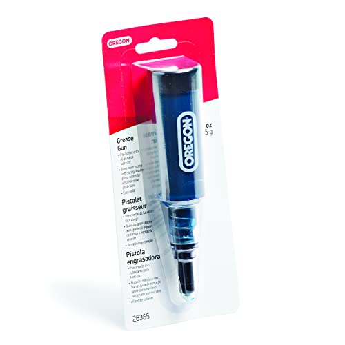 Oregon Grease Gun for Chainsaws, Pre Loaded All Purpose Lubricant, Easy