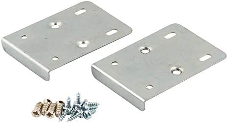 Kitchen Cupboard Door Hinge Repair KIT Includes 2 Plates and Fixing Screws - Silver