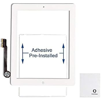 FixCracked Touch Screen Replacement Parts Digitizer Glass Assembly for Ipad 4 (White)