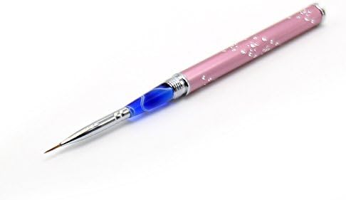 Pure Kolinsky Sable Hiar Liner Round Brush Body Acrylic Painting Brush Nail Art Tool (Pink)