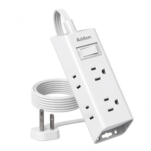 Addtam 6 Outlet Power Strip 6 FT