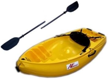 Amazon メンテナンスフリー １人乗りカヤック ａｆボート ａｆｂｏａｔ ａｆパワーカヤック ２００ カシミアイエロー 限定カラー ２分割専用パドル付き Afボート Afboat カヤック