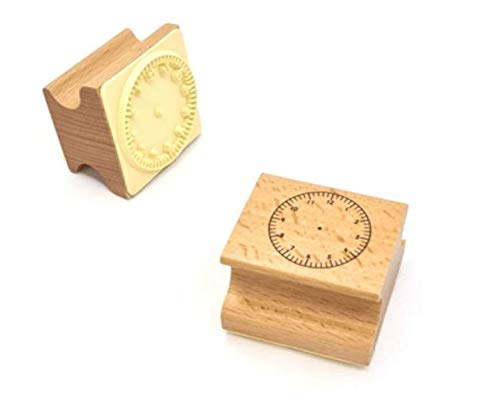 Amazing child Montessori Mini Wooden Clock Stamp (45mm face)