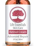 Retinol Moisturizer Cream For Face - With Retinol, Hyaluronic Acid, Vitamin E & Green Tea. (2oz Double-Sized Bottle) Best Night & Day Moisturizing Cream