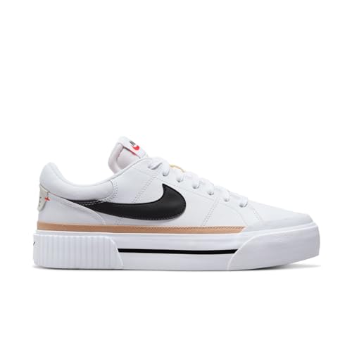 NIKE Women's Sneaker, White Black Hemp Team Orange, 6.5 AU - Image 9