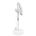 Hurricane Stand Fan - 16 Inch | Classic Series | Pedestal Fan with 90 Degree Oscillation, 3 Speed Settings, Adjustable Height 41 Inches to 55 Inches - ETL Listed, White