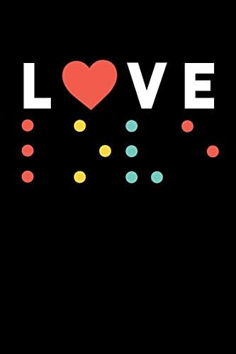 Love Braille: 6x9 Graph Paper Notebook, 120 pages