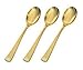 Gold Disposable Fineline Heavyweight Plastic Spoon, 6.25", Gold Pack of 25
