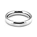 Bright and High Strength Domed Titanium Rings Classic Wedding Bands White Couple Rings 4mm (10)