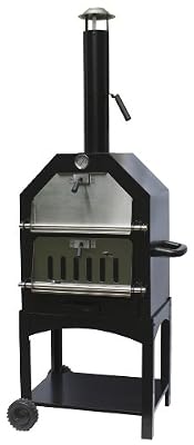 La Hacienda 56107US Steel Construction Pizza Oven and Smoker