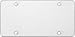 Cruiser Accessories 76100 Tuf Flat Shield License Plate Frame, Clear