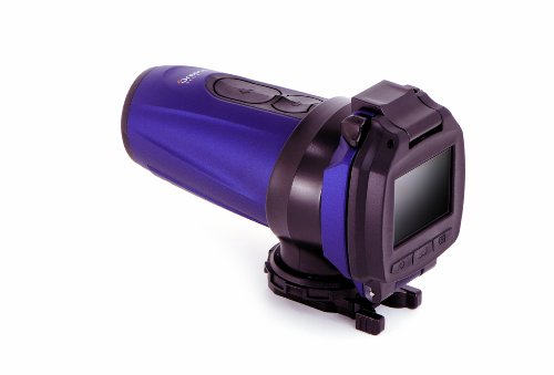 Oregon Scientific ATC 5K Waterproof Action Cam Flash Memory Video Recorder with 1.5-Inch Color LCD Screen, Still Image and Web Cam Capabilities (Blue)