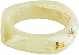 Kookio Acrylic Resin Bangle Bracelet Wristbands Upgraded Fashion Design for Women Teen Girl Gift